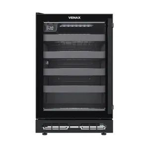 Champanheira de Embutir Venax 24 Garrafas Preto Porta Invertida 110v