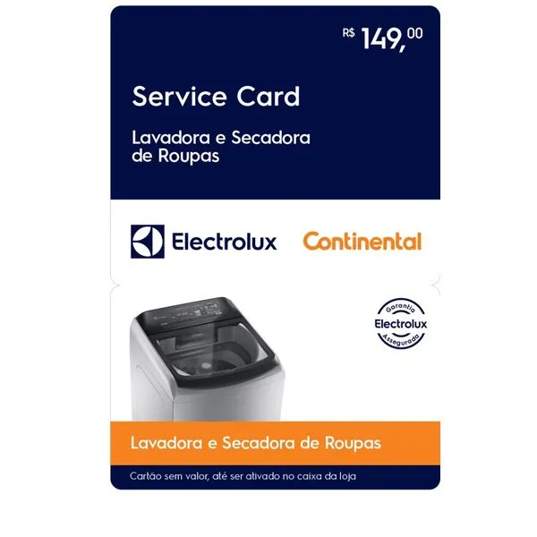 Serviço de Instalação de Lavadora e Secadora de Roupas - Electrolux