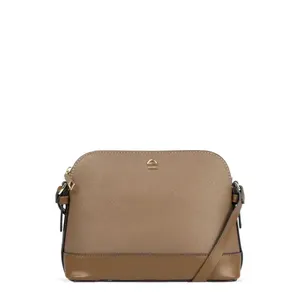 Bolsa Transversal Feminina Saffiano Le Postiche Cappuccino