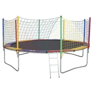 Cama Elástica 4,27m 4 Pés Alcamar Lona Preta