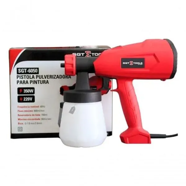 Pistola De Pintura Elétrica Sgt-6050 350W 110V