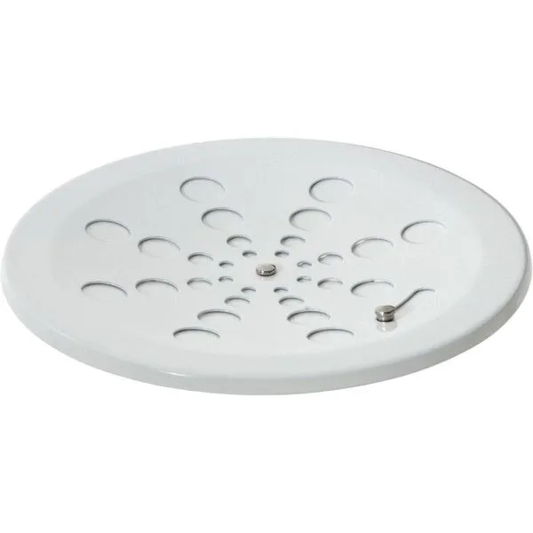 Ralo Grelha Redonda Branca 15cm Sem Caixilho - ESTILMAX