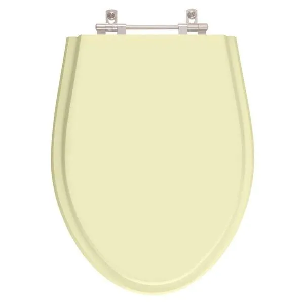 Tampa De Vaso Poliester Victoria Bege Claro (bone) Para Bacia Ideal Standard