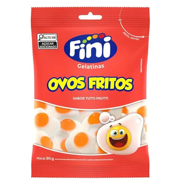 Bala Fini Ovos Fritos Tutti Frutti 90g