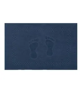 Toalha De Piso Pezinho Em Jacquard Appel Azul UN / Azul
