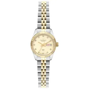 Relógio Technos Feminino Automático Bicolor - NH06AF/1X Relógio Technos Feminino Riviera Bicolor - NH06AF/1X