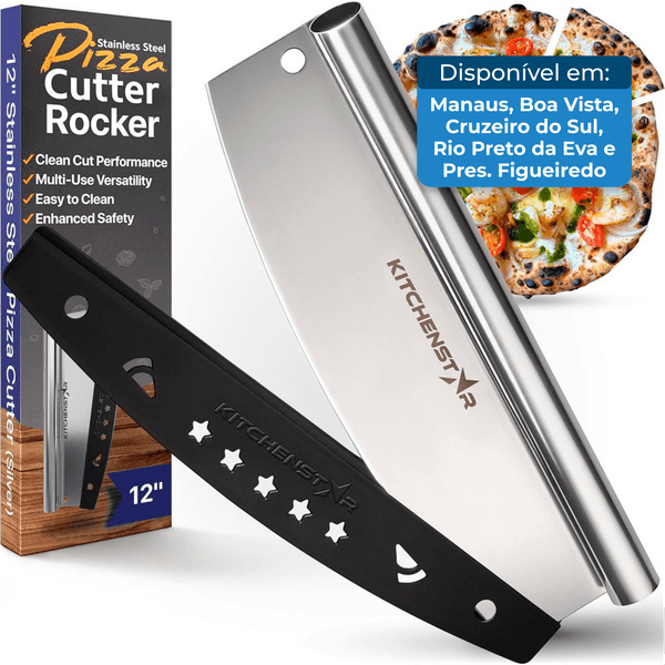 Cortador de Pizza Chenstar Aço Inoxidável A-BI