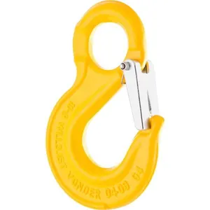 Gancho de Aço com Olhal Vonder Plus 254,5mm para Içamento e Movimentação de Cargas 8,0 Toneladas Amarelo Gancho de Aço com Olhal Vonder Plus para Içamento de Cargas 8,0 Toneladas Amarelo