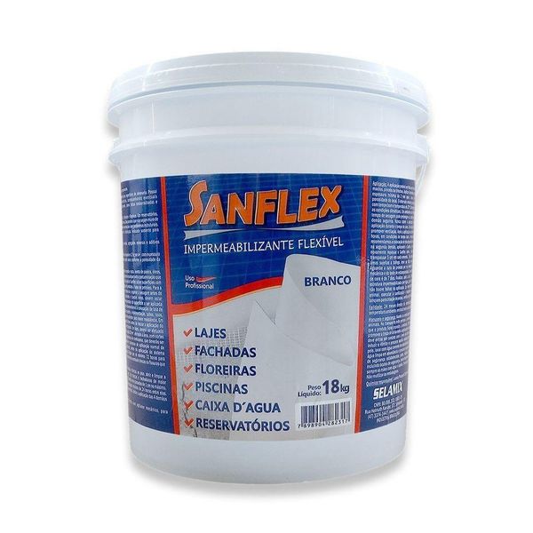 Sanflex Branco Impermeabilizante Flexivel 18kg