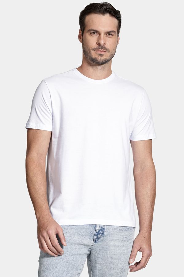 Camiseta Manga Curta Maquinetada Branca - GG