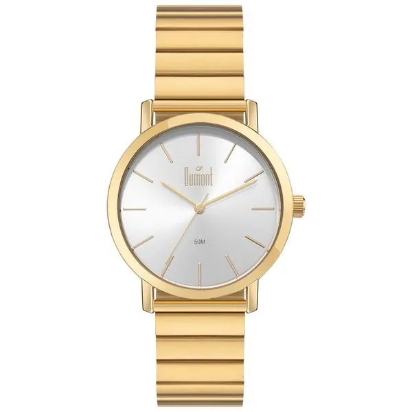 Relógio Dumont Masculino Traveller Dourado - DU2035MPA/4K