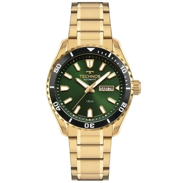 Relógio Technos Automático Masculino Diver Dourado - 8205PG/1V 8205PG/1V