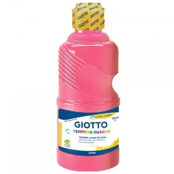 Têmpera Guache Giotto 250ml Fila Canson Atóxica Uso Artístico Escolar Embalagem 1 Unidade Rosa Têmpera Guache Giotto 250ML FILA CANSON Atóxica para Uso Artístico e Escolar Rosa Claro