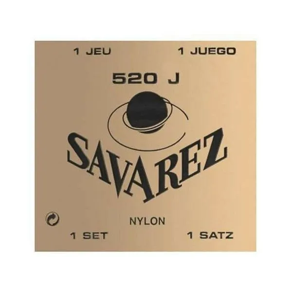 Encordoamento para Violão Nylon Traditionnels 520J Tensão Alta 6 Cordas Savarez Encordoamento Violão Nylon Traditionnels 520J Tensão Alta Savarez