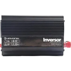 Inversor de Tensão MSW2103 Onda Modificada 300W 24V DC para 110V AC com Porta USB e Proteções Hayonik Inversor de Tensão MSW2103 300W 24V DC para 110V AC com Porta USB e Alta Eficiência Hayonik