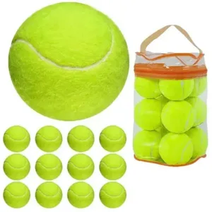 Bola De Tenis Championship Bolsa 12 Bolinhas Verde Kit