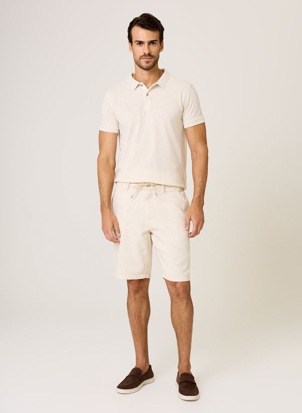 Bermuda Right Fit Linenblend Dudalina Masculina 46