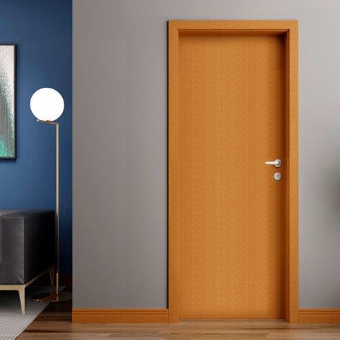 Porta Acabada Madeira Lisa Pss01 Hc Curupixa Uv 210 X 92 X 3,5 Marrom Abrilar