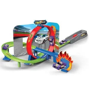 Pista Com Lançador E Carrinho - Fogo E Loop 360 - Ultrax - St Import