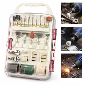 Kit Acessorios Micro Retifica 71 Acessorios Maleta Universal Corte Lixa Gravamento Polimento Artesanato Vidro Gesso
