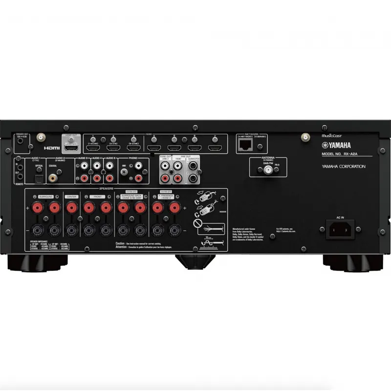 Receiver Yamaha AVENTAGE RX-A2A - 8k - 100 W - 7.2ch Dolby Atmos e DTS: X - 110v