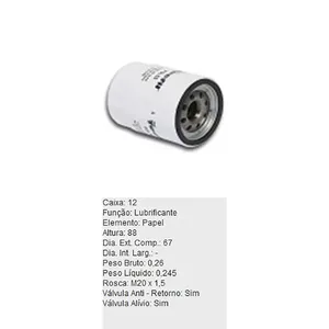 Filtro De Oleo Tecfil Psl55 Fiat 500 Siena Idea Mobi Palio