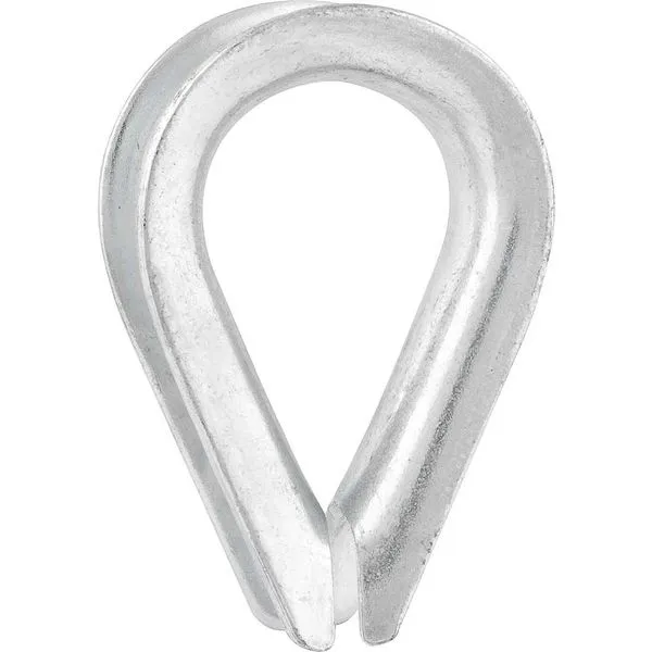 Anilha/Sapatilha para Cabo de Aço 9,53mm 3/8” Zincado - VONDER