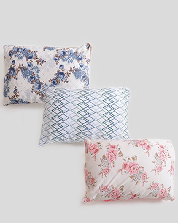 Fronha Slim Estampada Floral 50cmX70cm Edromania Verde UN