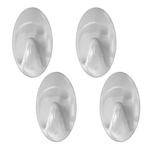 Gancho Adesivo 3M Scotch Transparente Pequeno com 5 Unidades