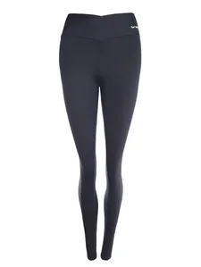 Calça Legging Cós Transpassado Feminina PRETO GG