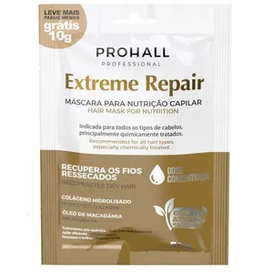 Sachê Máscara Capilar Prohall Extreme Repair Macadâmia 50g