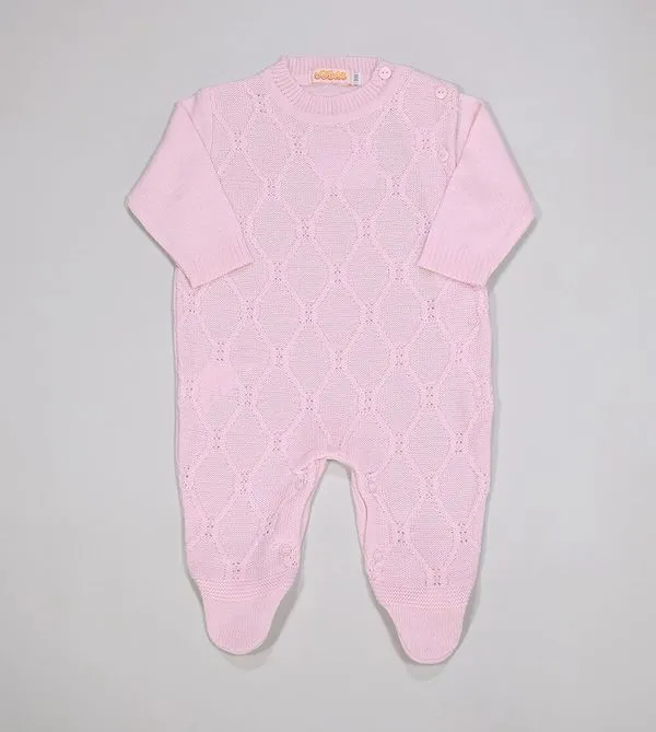 Macacão Tricot Nuruega - 121161AB Rosa - RN