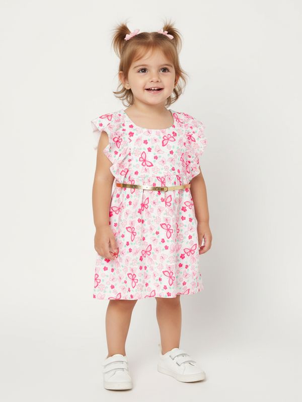 Vestido Malha Infantil Para Menina - PINK 3