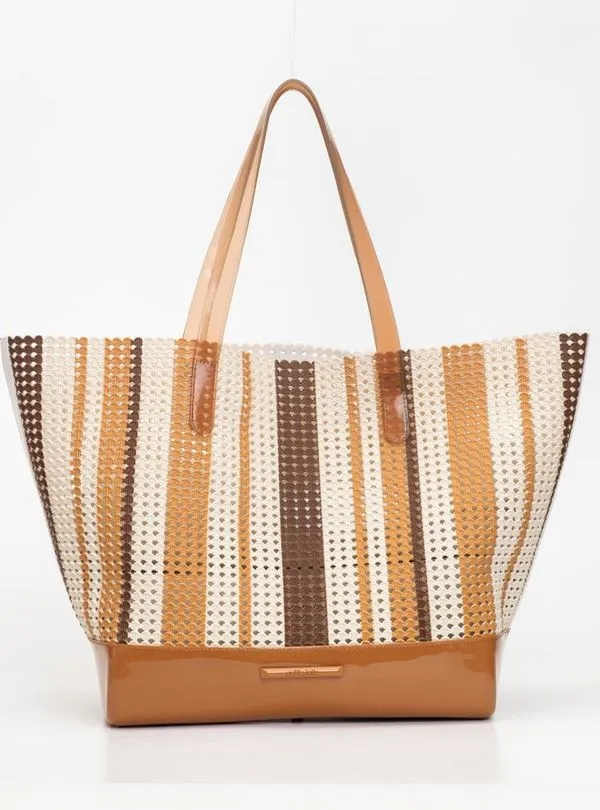 Bolsa Petite Jolie Ibiza Creme/Doce De Leite PJ11286
