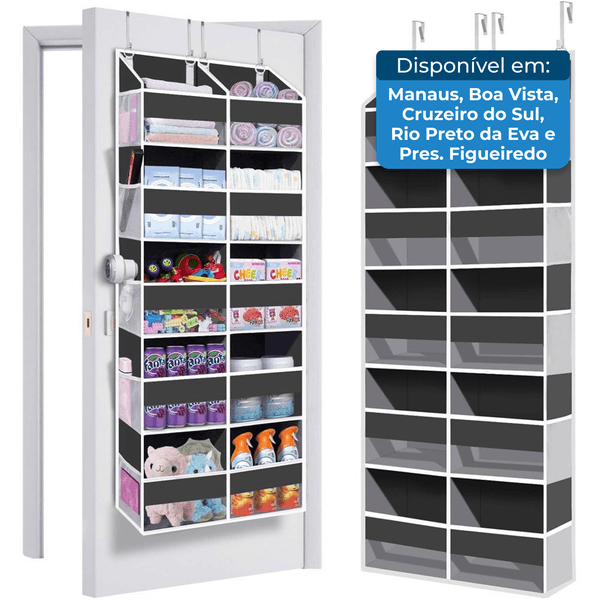Organizador Suspenso para Porta Uviahomi Suporta 36Kg Cinza A-MBI