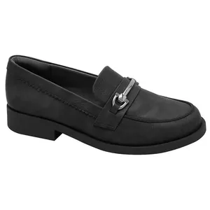 Sapato Feminino Mocassim Fivela Basic Quiz Preto - 39