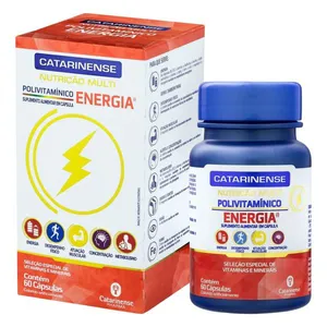 Polivitamínico Energia Multi 60 Cápsulas Catarinense Nutrição Polivitaminico Energia Multi 60 Capsulas Catarinense Nutricao