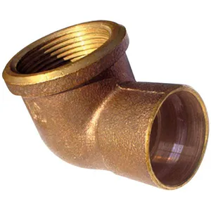 Cotovelo fêmea 28x1" roscável bronze R10 Eluma