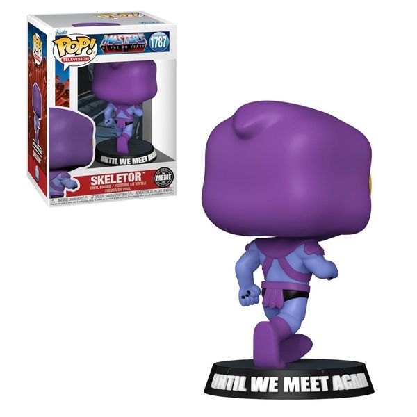 Boneco Funko Pop Skeletor Meme #1787 Masters Of The Universe Until We Meet Again