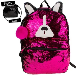 Mochila Cachorro Paetê Clio Girls - CG2034 PINK