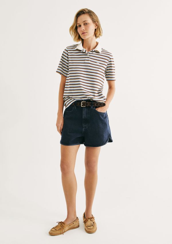 Shorts Jeans Feminino Cintura Baixa Reto - Azul 042