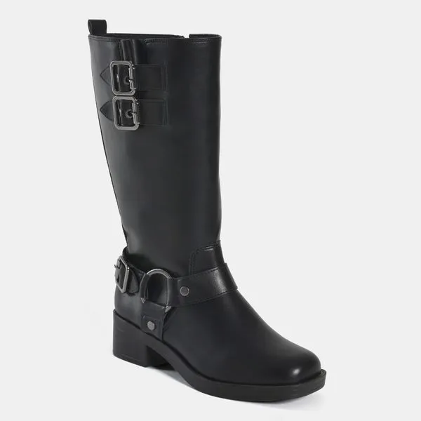 Bota Biker Preto 035-017-01 35