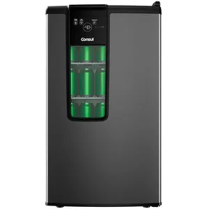 Cervejeira 83L CZD12MT Frost Free para 75 Latas Titanium 220V com Porta de Vidro Consul Cervejeira 83L Czd12mt Frost Free para 75 Latas Titanium 220V Consul