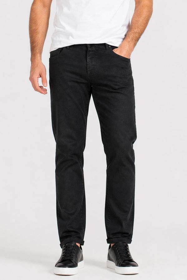 Calça Sarja Regular Básica Clássica Polo Wear Preto 40