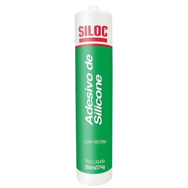 Borracha de Silicone Neutro Cinza 274g/280ml 9401024 - SILOC