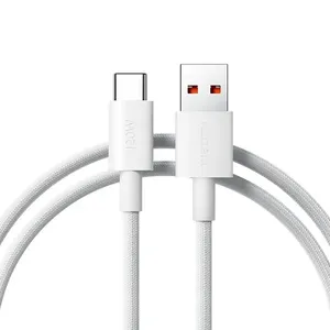 Cabo USB-C Com Carregamento Rápido 6A Branco (ID)