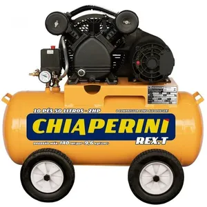 Compressor Chiaperini Rex.t 10 50 Litros Monofásico 140 Psi 1526 Rpm