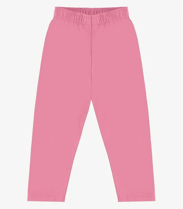 Calça Infantil Moletom Menina Rovi Kids Rosa 3