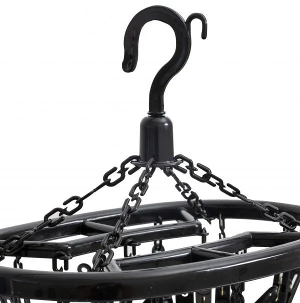 Mini Varal Secalux 411031 Oval Com 18 Prendedores Preto