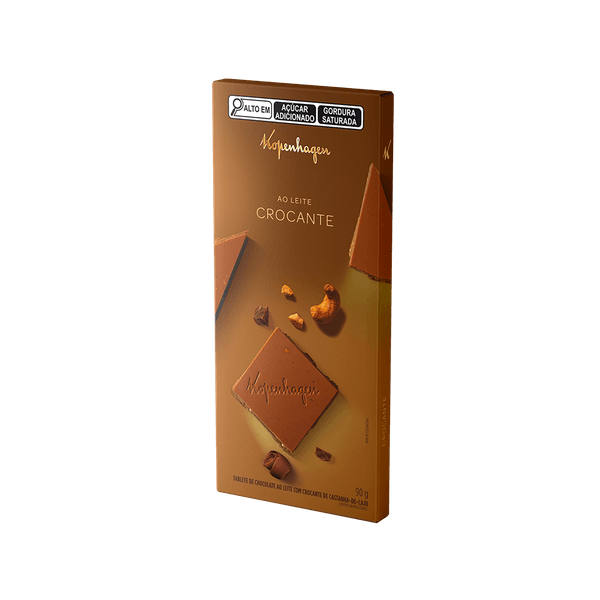 Tablete ao Leite com Crocante de Castanha de Caju 90g